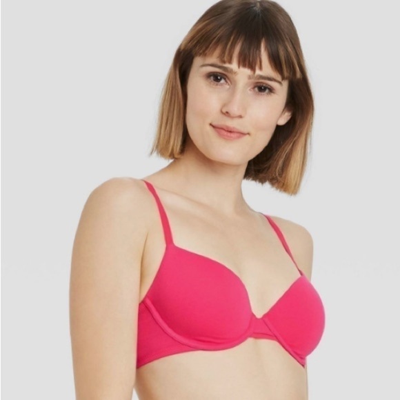 AUDEN The Everyday Women's Bra Lightly Lined 36D Pink New with Tag - Picture 1 of 5